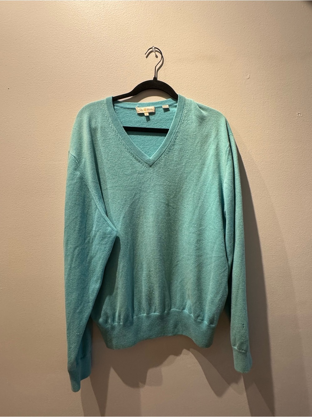 Peter Millar Men's V-Neck Sweater - Aqua